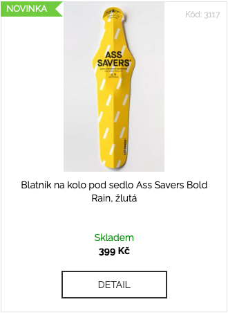 Blatník na kolo pod sedlo Ass Savers Bold Rain, žlutá